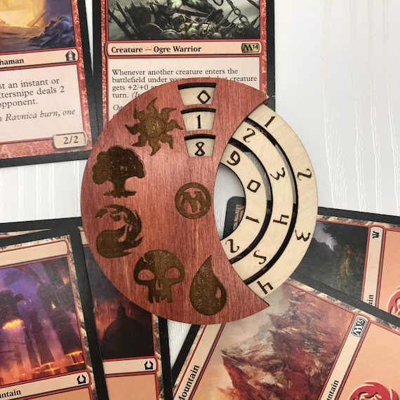 Wooden 3 Digit MTG Life Counter, Radial HP Tracker - Etsy