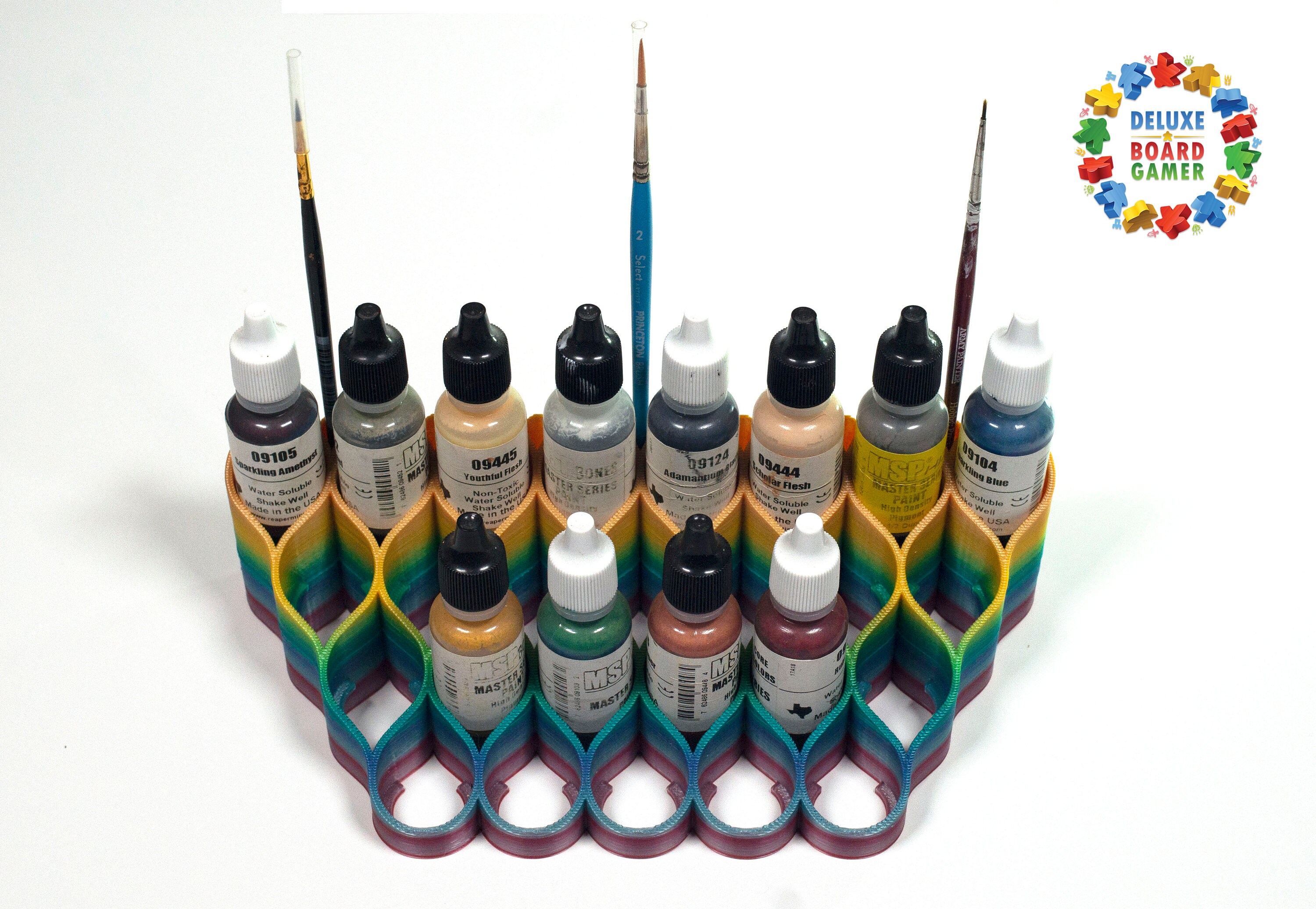 Miniatures Paint and Brush Holder for Reaper Vallejo and Army Etsy