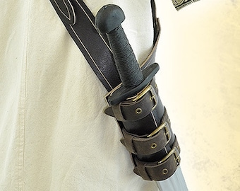 Pirate Baldric - Leather Sheath for LARP and Cosplay