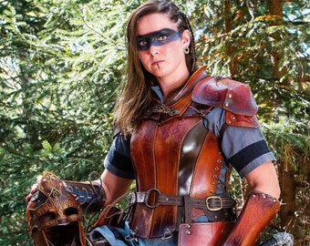 Shieldmaiden Full Armor Set - Epic - Leather Armor for LARP and Cosplay