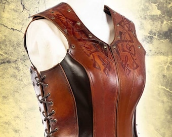 Shieldmaiden Cuirass - Epic - Leather Armor for LARP and Cosplay