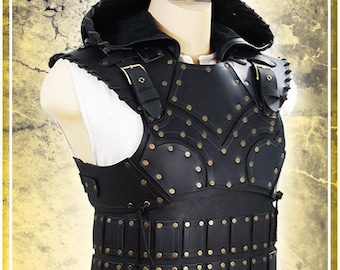 Scoundrel Armor with Hood  - Leather Armor for LARP and Cosplay