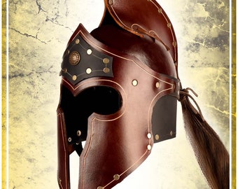 Roman Helm - Leather Armor for LARP and Cosplay