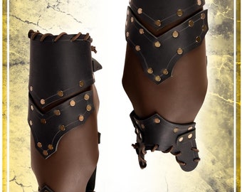 Scoundrel Greaves - Leather Armor for LARP and Cosplay