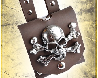 Pirate Flask Leather Holder
