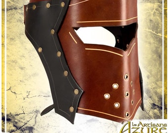 Knight's Helm - Leather Armor for LARP and Cosplay