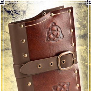 Triskel Spellbook - Leather Accessory for LARP and Cosplay