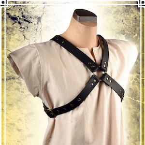 Harness in X - Leather Accessory for LARP and Cosplay