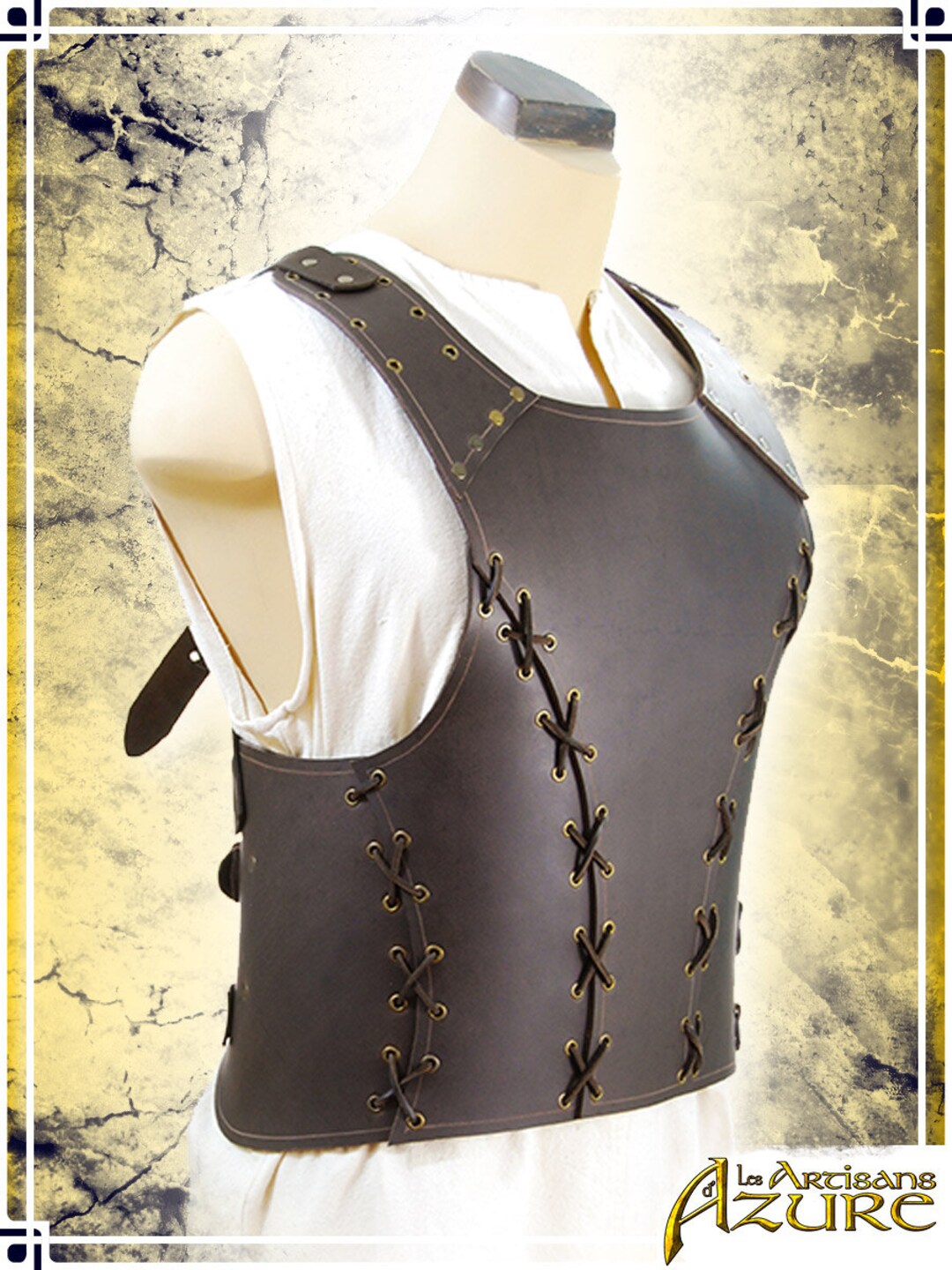 Breastplate Leather Armor for LARP and Cosplay Etsy