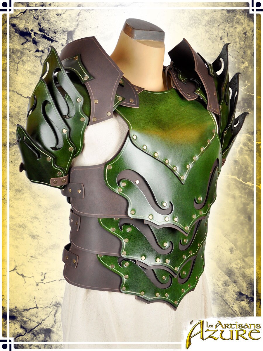 Woodland Armor Leather Armor For Larp And Cosplay Etsy