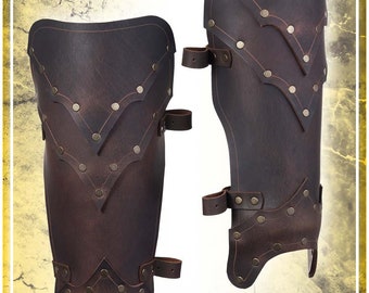 Beaufort Greaves - Leather Armor for LARP and Cosplay