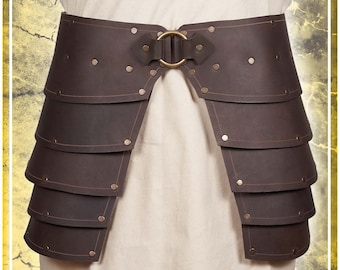 Classic Slatted Tassets - Leather Armor for LARP and Cosplay