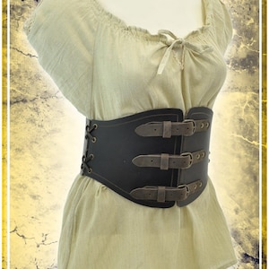 Corset Belt - Leather Cincher - Leather Armor for LARP and Cosplay