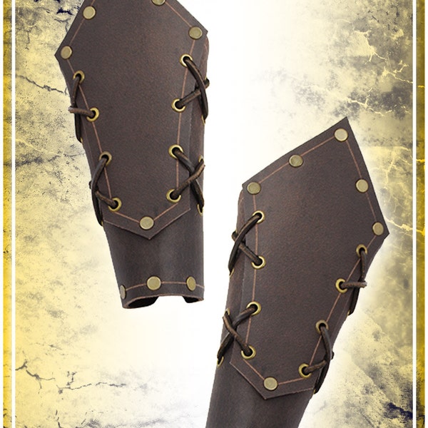 Borge Bracers - Leather Armor for LARP and Cosplay