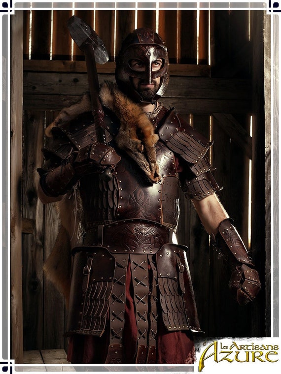 Las mejores ofertas en Leather Viking armaduras y escudos de colección