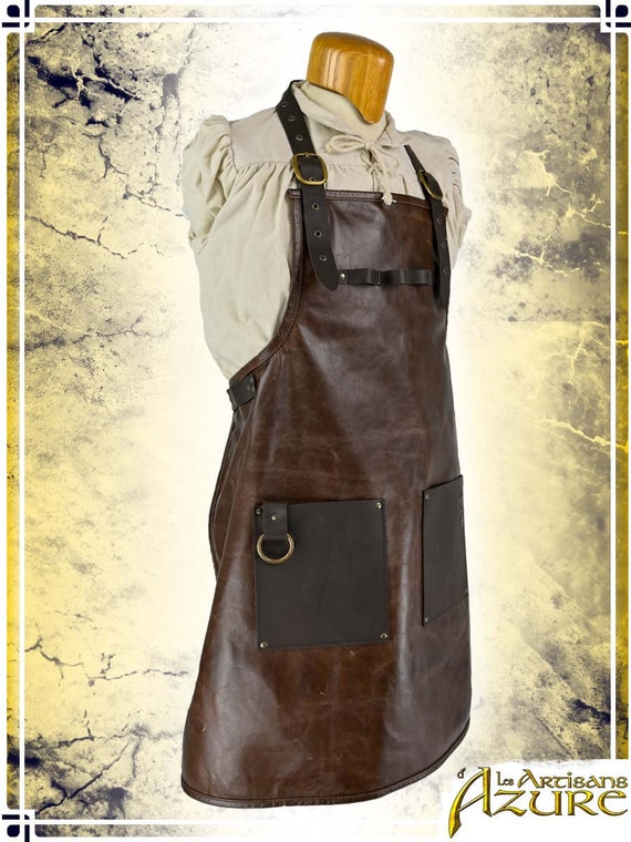 Blacksmith Apron Leather Outfit for LARP and Cosplay Etsy