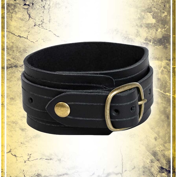 Bracelet with 1 strap - Leather Accessory for LARP and Cosplay