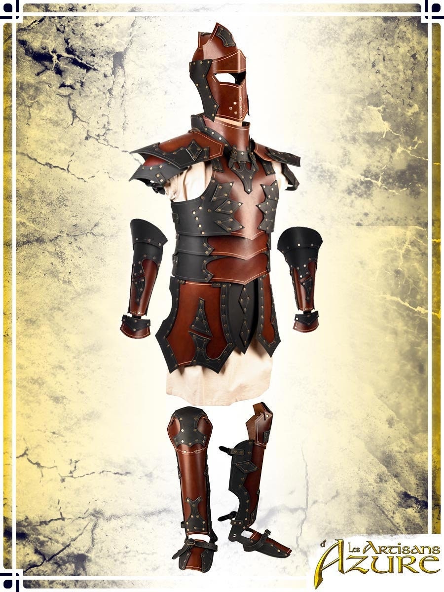 Knight Full Armor Leather Armor for LARP and Cosplay Etsy
