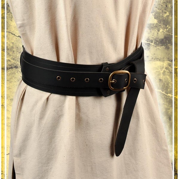 Ceinture de l'aventurier - Accessoire de cuir pour Grandeur Nature et Cosplay