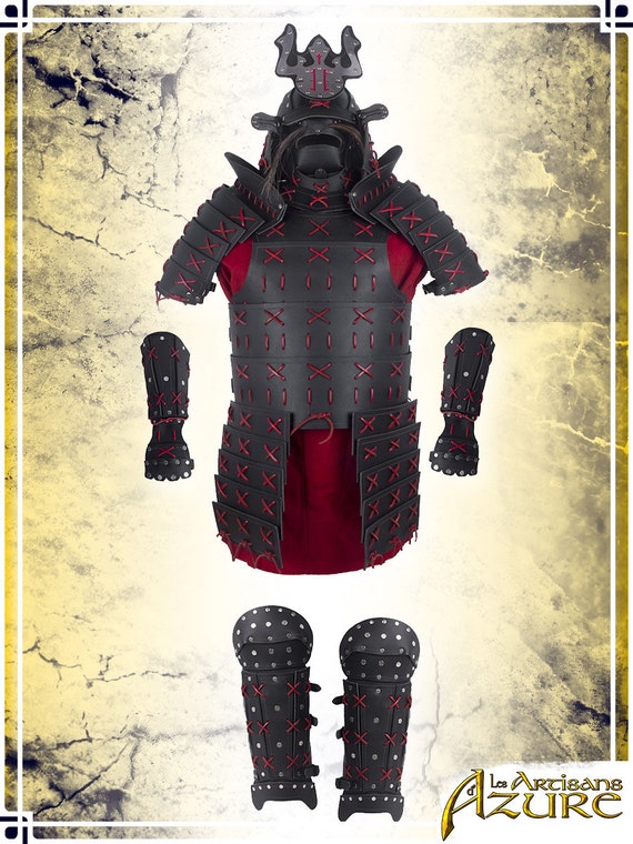 Volle Samurai Rustung Lederrustung Fur Larp Und Cosplay Etsy