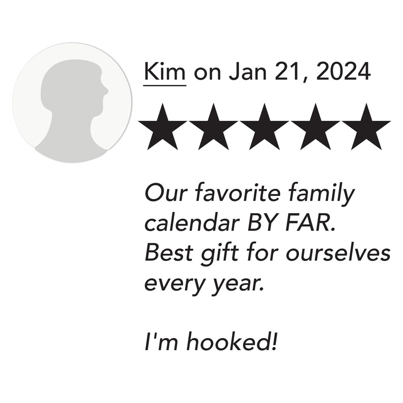 PREORDER 2025 Xlarge Calendar Big Desk Calendar or Giant Wall Calendar