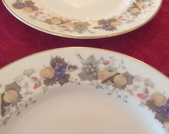 FINAL SALE Royal Doulton Ravenna Bone China Set of 8 Salad/Lunch Plates