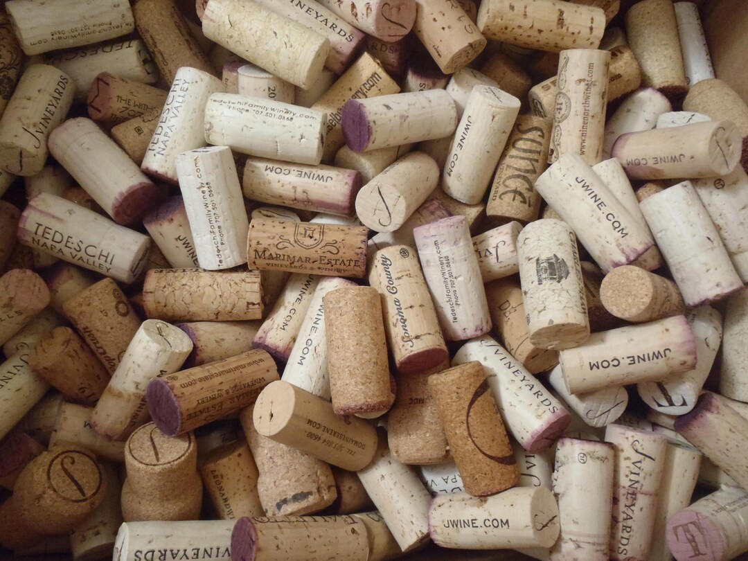500 All Natural Wine Corks FREE SHIP and NO Synthetics or Champagnes - Etsy