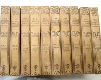 EUC William Jennings Bryan World's Famous Orations FIRST EDITION 1906 Ten Volume Set