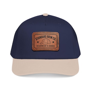 Standard Brim Co. Leather Patch Baseball Cap | Vintage Logo