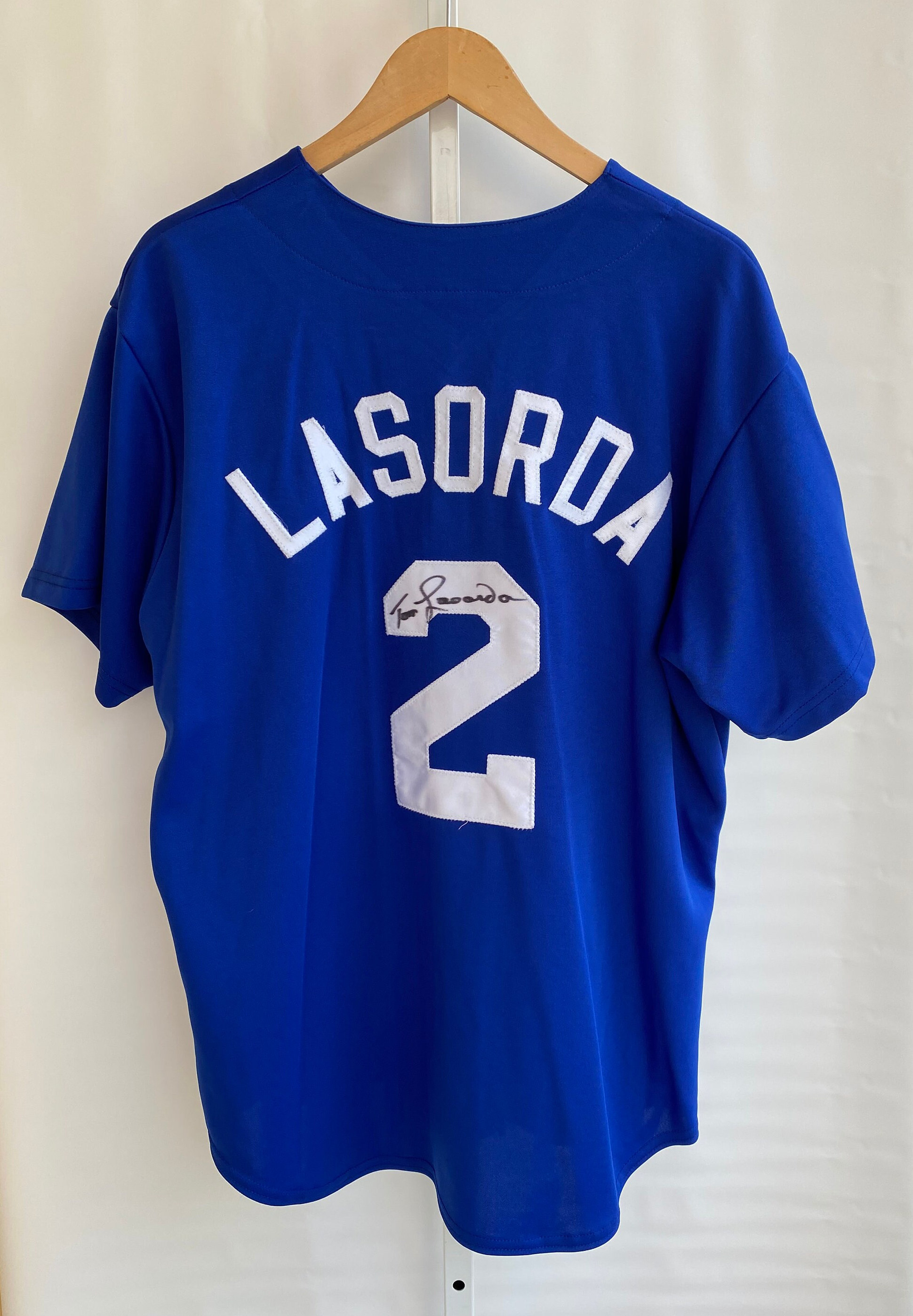 Lasorda Jersey Vintage Tommy Lasorda Majestic Signed Los Angeles