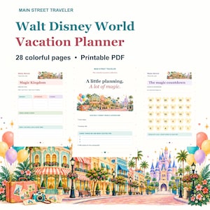 Planificadores de viaje y vacaciones imprimibles a Disney World