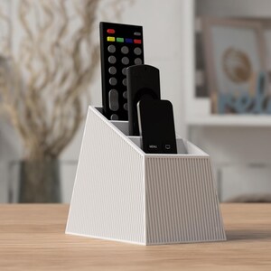 Remote Control Holder, Minimalist Kuro Organizer, Japandi Coffee Table Caddy