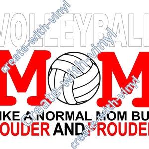 VOLLEYBALL MOM SVG fichier - Silhouette, Cameo, Cricut, Broderie, Fichier Studio disponible - sublimation et impression et coupe capable
