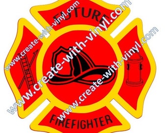 FUTURE FIREFIGHTER SVG per Cricut, Cameo, Ricamo - file svg