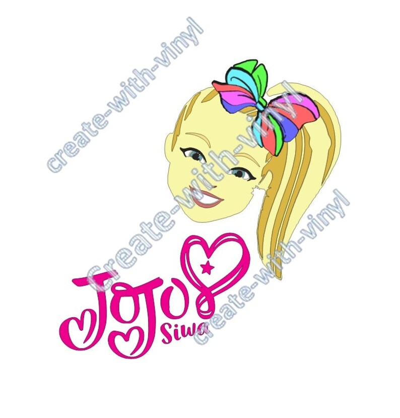JoJo Siwa SVG file Cameo Cricut svg files personalized | Etsy