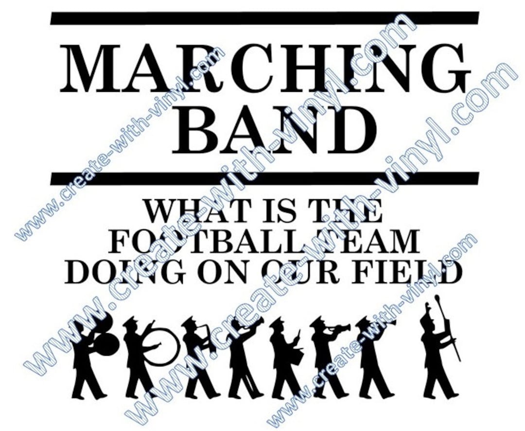 MARCHING BAND SVG Cricut Cameo Heat Transfer Vinyl Silhouette Svg Files Etsy