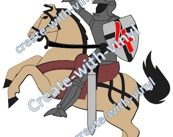 COMPLEANNO KNIGHT SVG - compleanno ragazzo, scudo cavaliere, eroe - Cricut , Cameo , Silhouette , per Tshirts , vinile htv, compleanno medievale