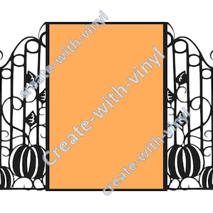 PUMPKIN GATE SVG - card & RSVp - invitation - wedding invitation - Silhouette Cameo - Cricut - wedding set