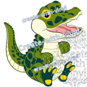 BABY ALLIGATOR SVG - Bebé - Cricut, Cameo, Silueta, para ropa de bebé camisetas, pañales de eructar - animal bebé