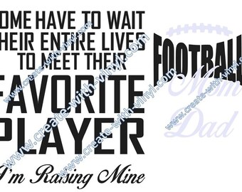 Giocatore di calcio preferito - file SVG - Calcio mamma - Calcio papà - Cricut - Cameo