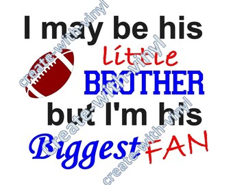 FOOTBALL BROTHER File SVG - Silhouette, Cameo, Cricut, Ricamo, File Studio disponibile - sublimazione, stampa e taglio in grado di più grande ventilatore