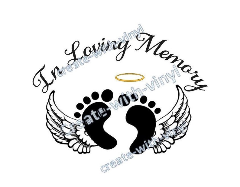 BABY In Memory of SVG file Cameo Cricut Embroidery svg | Etsy