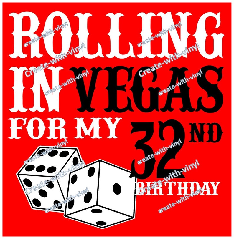 Download ROLLING in VEGAS BIRTHDAY svg file Silhouette Cameo Cricut ...