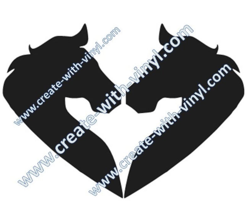 Download Horse Head Heart SVG for Cricut Cameo Embroidery svg files ...