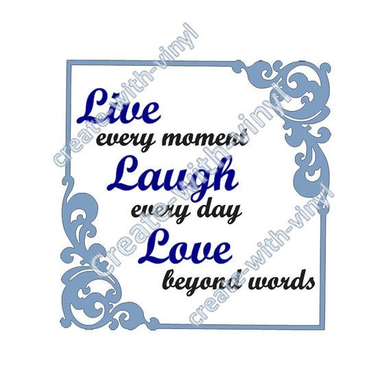 Download Live Laugh Love Svg File Silhouette Cameo Cricut Etsy