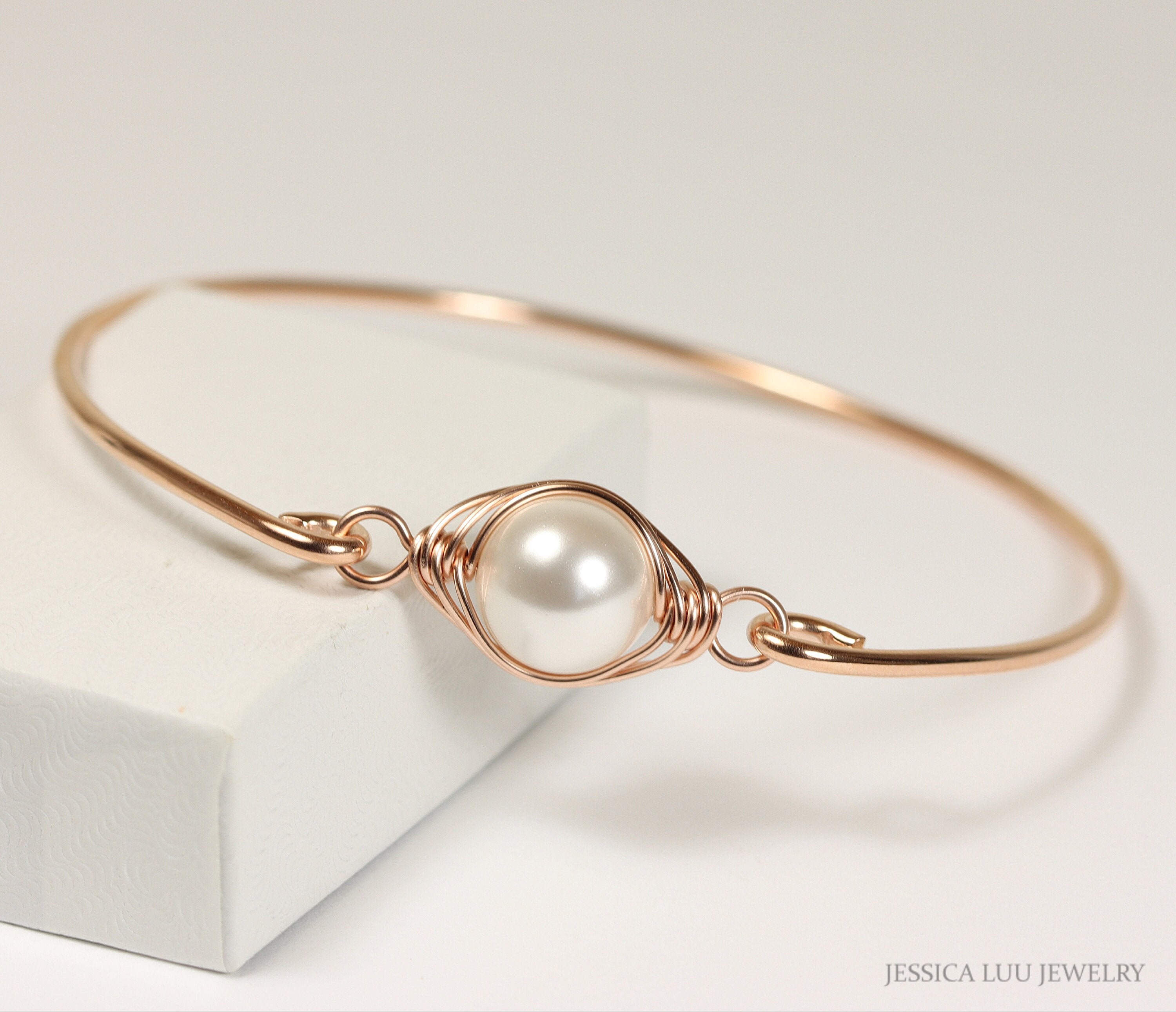 Pearl bangle hotsell bracelet