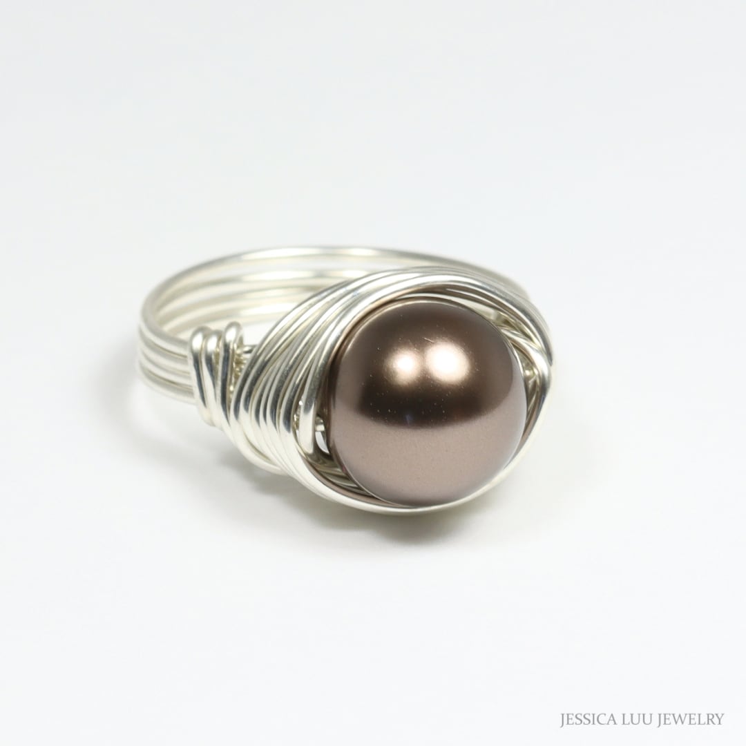 Brown Cultured Pearl Ring main image 1