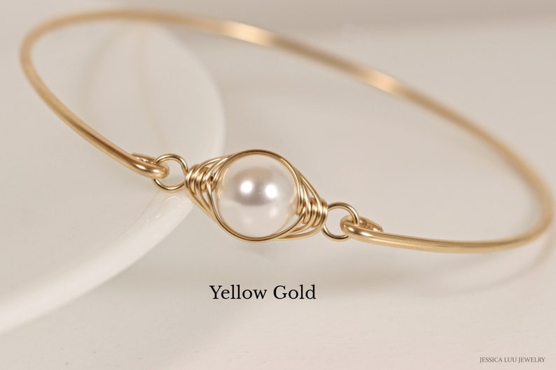 White Pearl Bangle main image 0