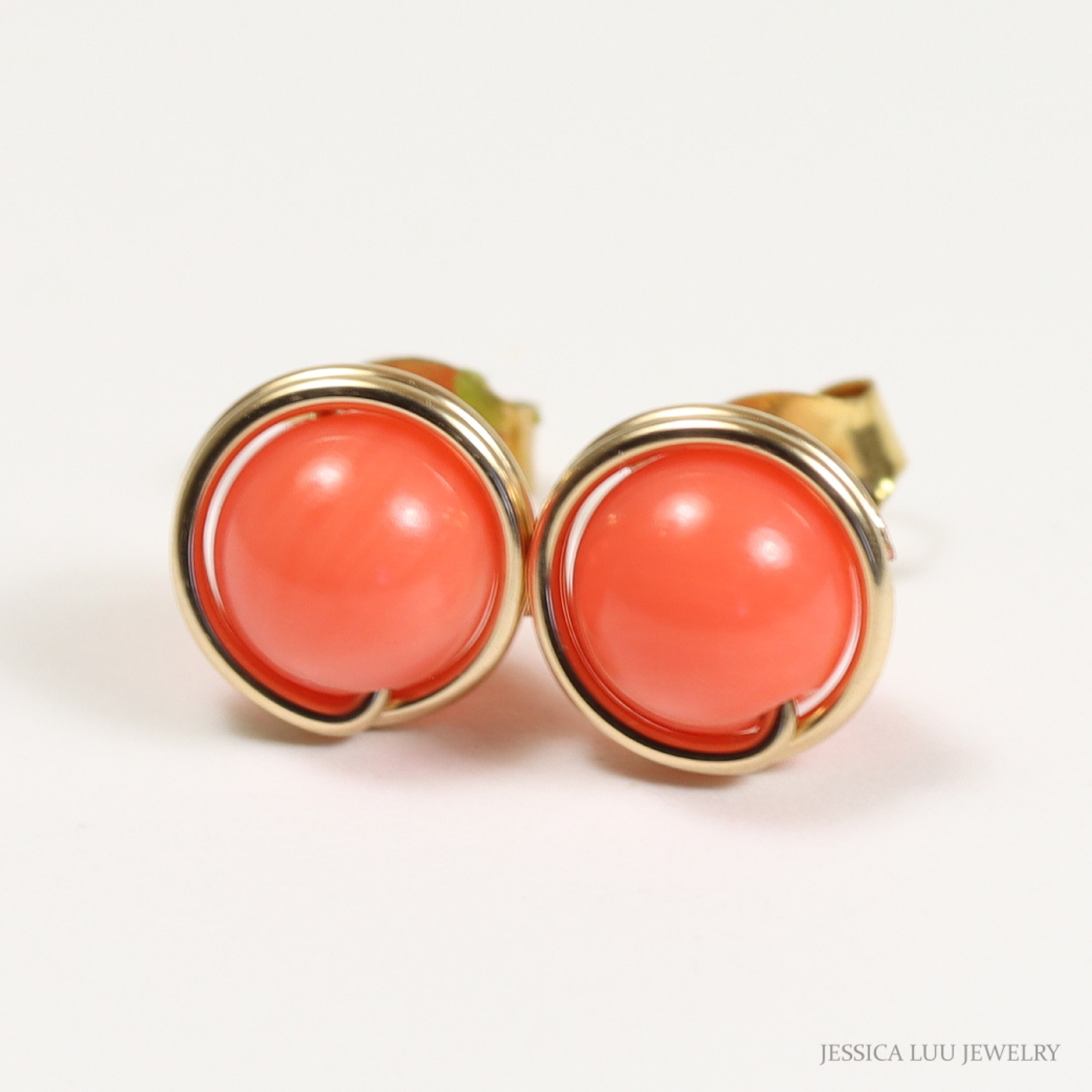 イヤリング Wilhelmina Garcia Gold Tulip Stud Earrings / BLM032-Orange Gold Tulip Earring – Wilhelmina Garcia
