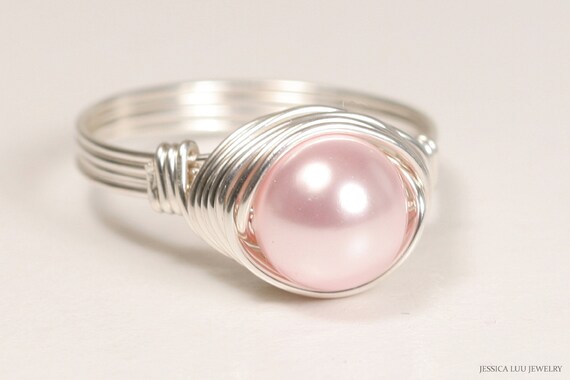 pink pearl ring